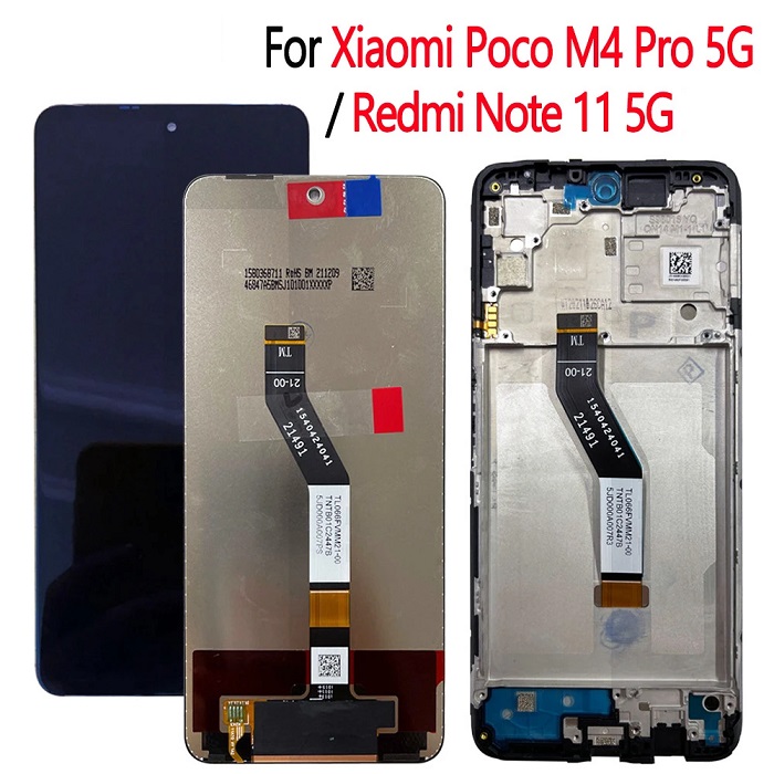 Modulo Xiaomi Note 11 5G / Poco M4 Pro 5G negro (ORIG)