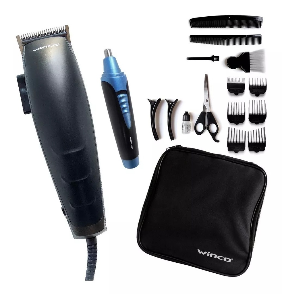 Set Corta Pelo + Trimmer Nariz Oido Winco W6102