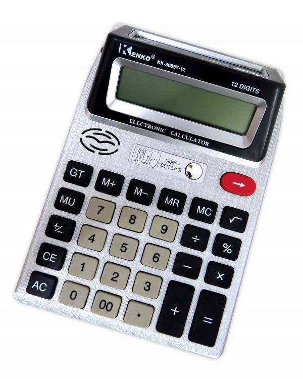 Calculadora Doble Visor Grande 12 digitos Kenko KK-3088Y-12