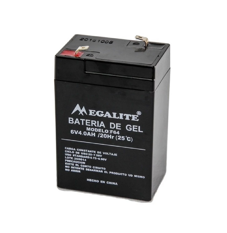 Bateria de Gel 6v 4ah Megalite F64