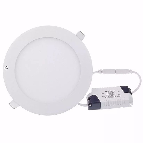 Plafon Led 18w Redondo Blanco Frio para Embutir