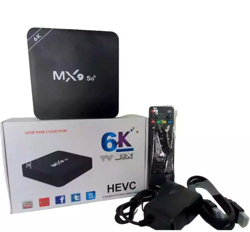 Convertidor Smart Tv / Tv Box MX9 Ultra HD Pro 4K 32gb + 512gb Android 13