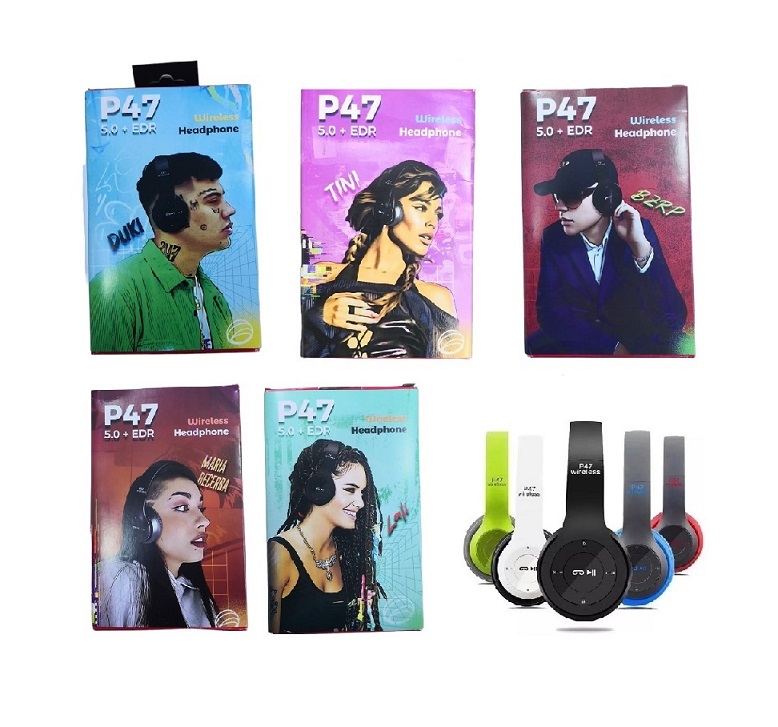 Auricular Bluetooth P47 5.0 Edicion Artistas Musicales