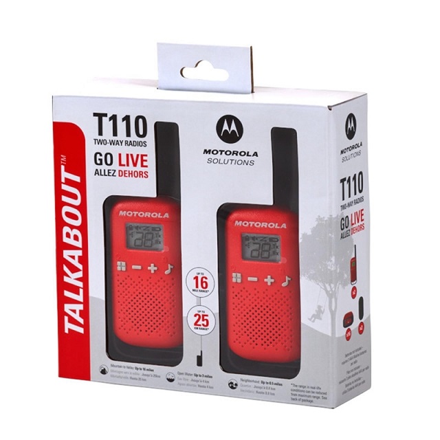 Par de Handy Walkie Talkie Motorola T110 25km a Pila