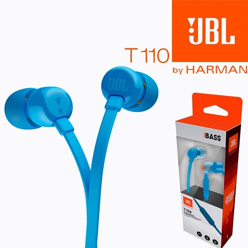 Auricular Intra manos libres JBL T110 Azul (ORIGINAL)