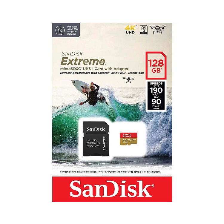 Micro SD Sandisk Extreme 128gb 190MB/s