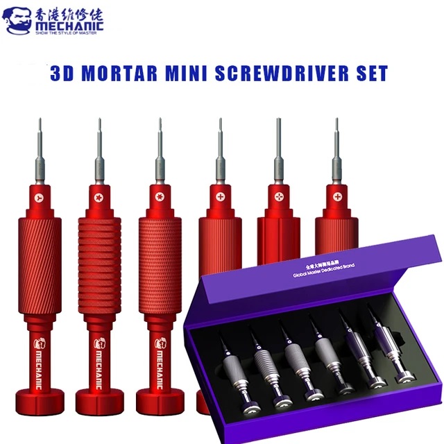 Kit de Destornilladores de Precision 6 en 1 Mortar Mini Ishell 3D Max Mechanic