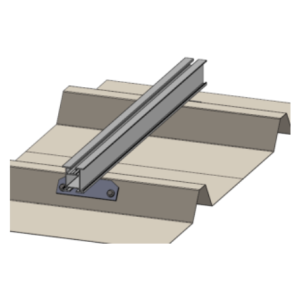 Kit de perfil base KFP-660 para montaje especial en chapa trapezoidal 