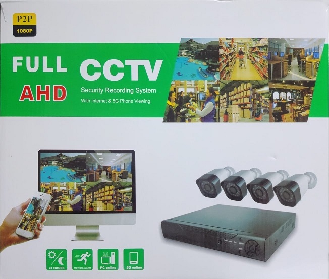 Kit de Seguridad con 4 Camaras Full HD 1080P LY-AHD-J4 cctv