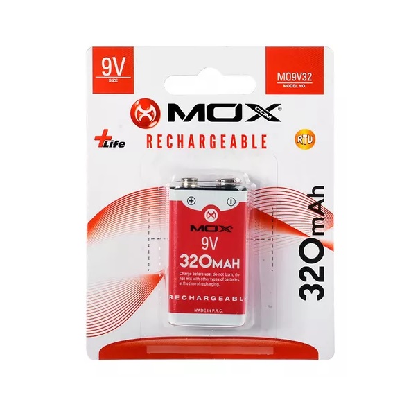 Bateria Recargable 320mAh 9v MOX