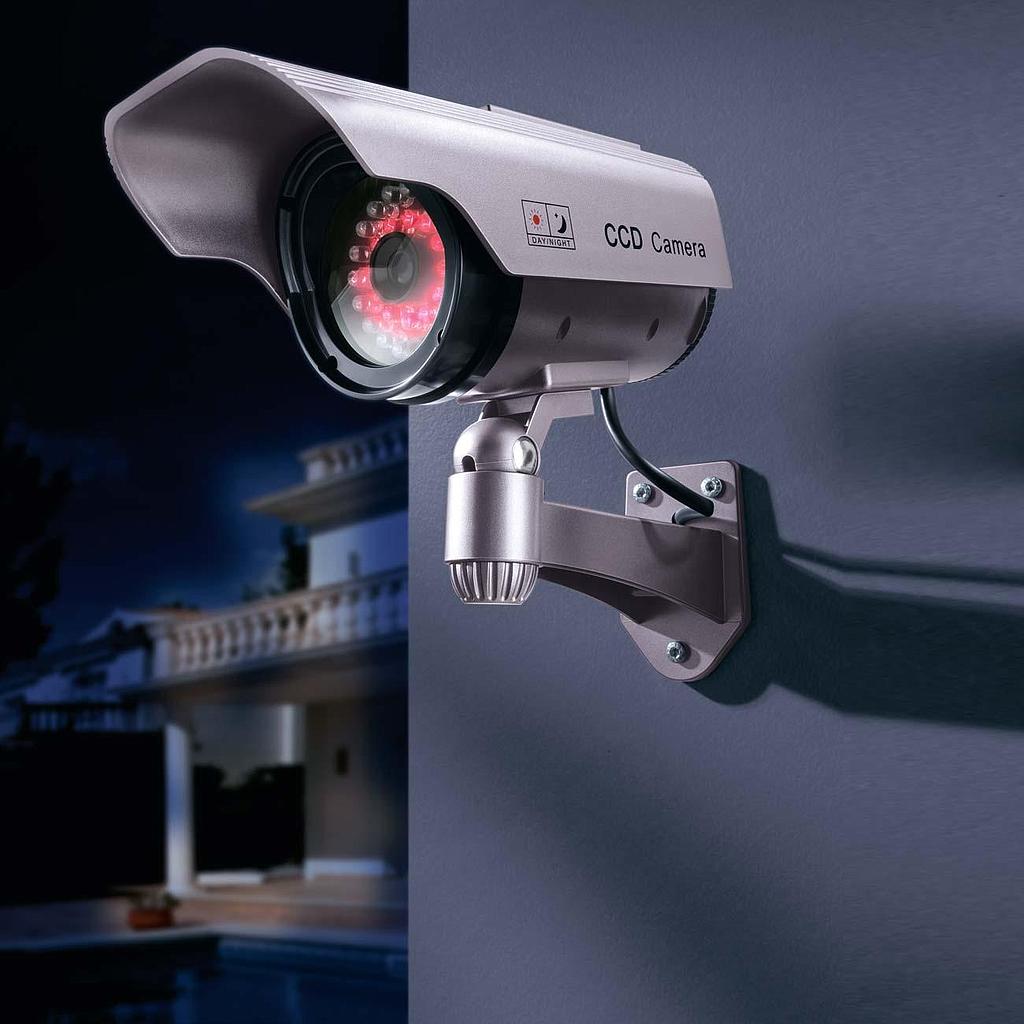 Camara Falsa con Luz Led Exterior Dummy