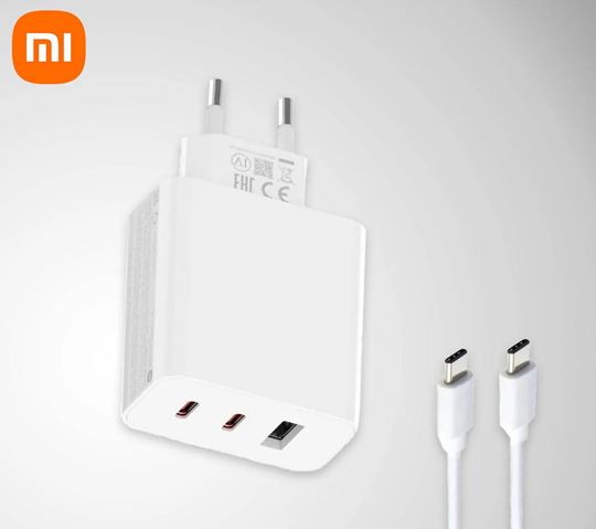 Kit Cargador Xiaomi 67W GaN PD Usb A + 2 Usb C (toma europea) ORIGINAL