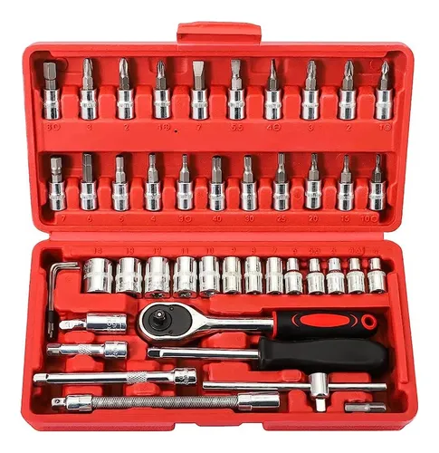 Set Puntas Destornillador Tubos Llave T 46pcs