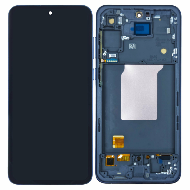 Modulo Samsung A55 5G / A556 con marco azul (OLED)