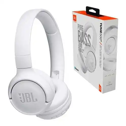 Auricular Vincha Bluetooth JBL Tune 500 Blanco (ORIGINAL)