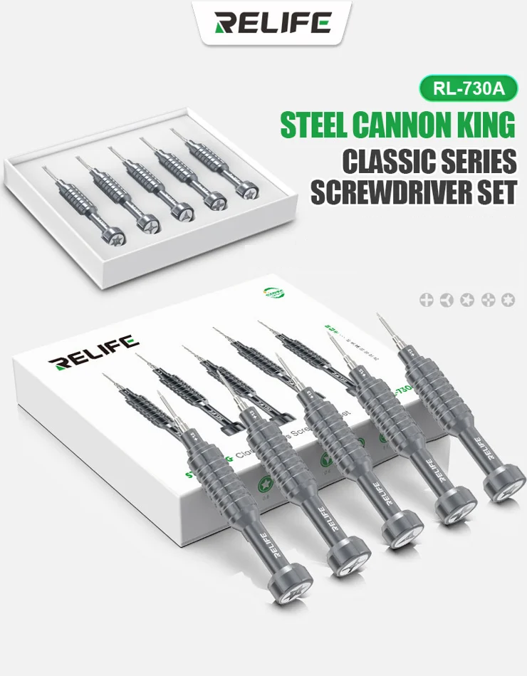 Kit de Destornilladores de Precision 5 pcs Relife RL-730A