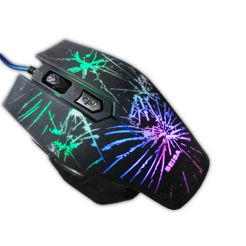 Mouse Gamer Retroiluminado 1000dpi Seisa DN-C543