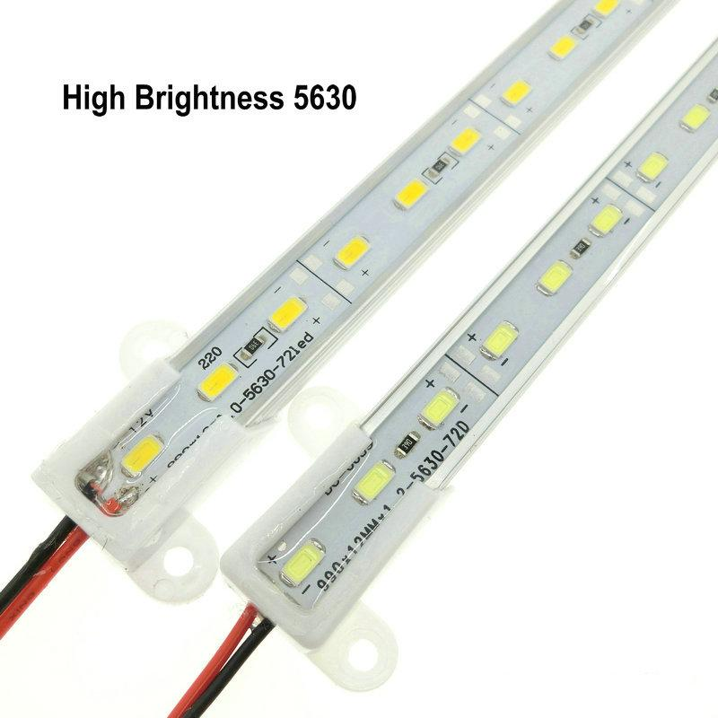 Barra Led Rigida con Perfil Blanco Frio 1m 72 leds 220v