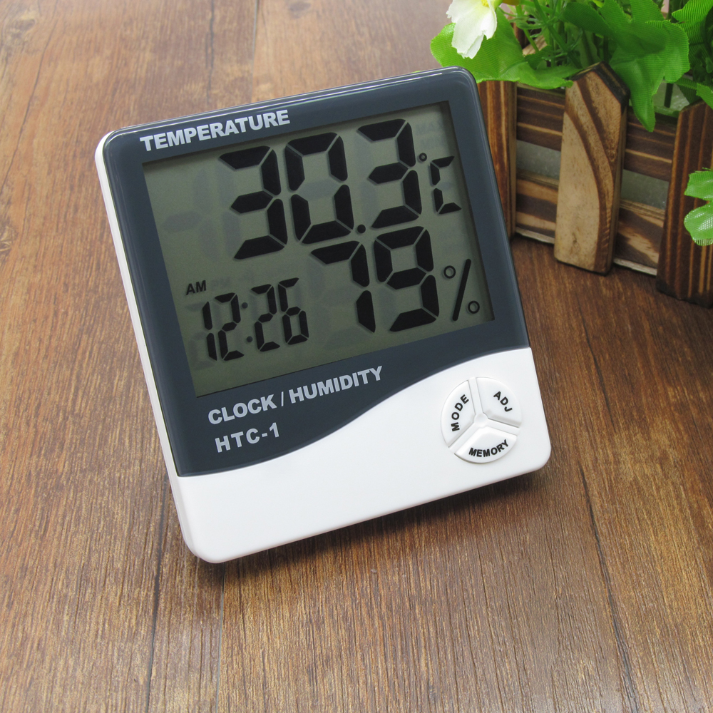 Termometro ambiental de temperatura y humedad HTC-1