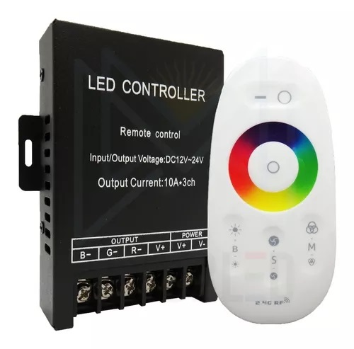 Controladora Led RGB 10A x 3 salida total 30A Led-W24T