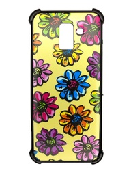 [101534] Tpu Rigido Estampado FLORES AMARILLA Samsung