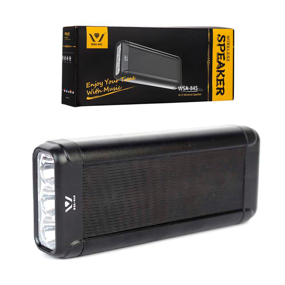 [WSA-845] Parlante Portatil Bluetooth con Linterna Usb Fm WSA-845