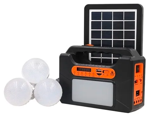 [6290132571644] Kit Pantalla Solar con Parlante Bluetooth USB Power Bank Linterna Fm y Lamparas TYN-393BT