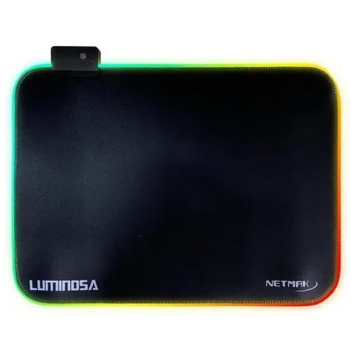 [700306602440] Mouse Pad Gamer Retroiluminado RGB - 30x25 cm Netmak
