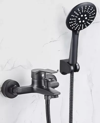 [4954741 020007] Set de Ducha Canilla Monocomando Negro
