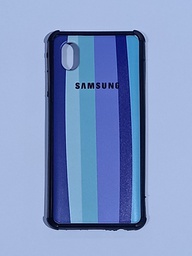 [103593] TPU Rigido estampado(Fb) Samsung A01 Rayas Color 1