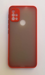 [1103612] TPU Rigido con borde color Motorola Moto One Vision Rojo