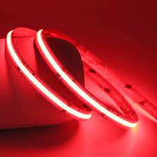 [6290132575581 led-cob320r-12v] Tira Led Cob rojo Flexible 12v Alta Potencia de 5mts (352led x mts)