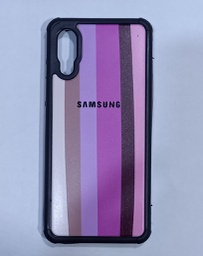 [103672] TPU Rigido estampado(Fb) Samsung A01 Rayas Color 9