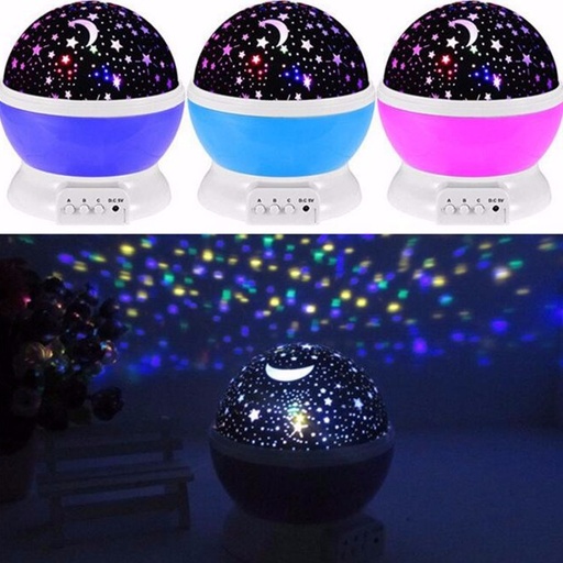 [568138 451142 R3486 LED-83067] Velador de Noche Proyector de Estrellas StarLamp