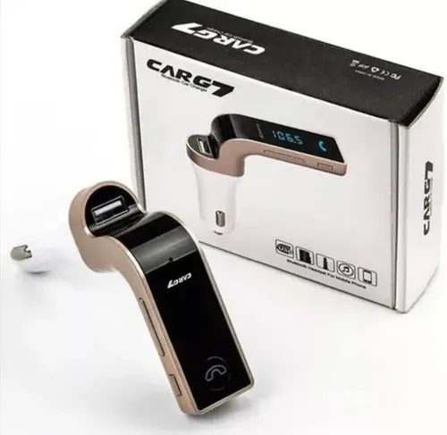 [501640 carg7 363643 173457 CM263] Transmisor FM con cargador 12V Mp3 Usb Bluetooth Manos Libres