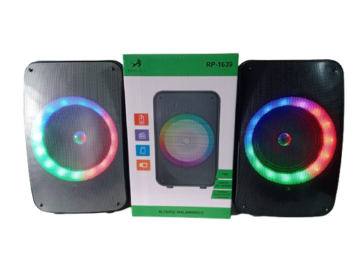 [RP-1639] Parlante Bafle 6,5" con karaoke BT FM USB RP-1639 (22*19*35cm)
