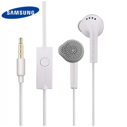 [113002201 HF-C550] Auricular Manos Libres tipo SAMSUNG boton en Bolsita (Blanco)