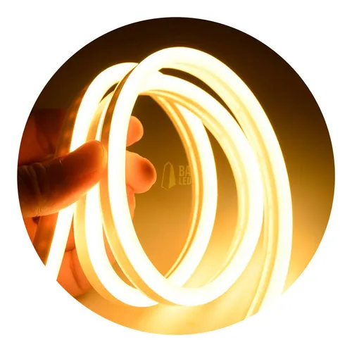 [Led-2835nh120GD-12v 6290132577059] Tira Led Flexible Luz de Neon Dorado 12V (6*12mm) x mts