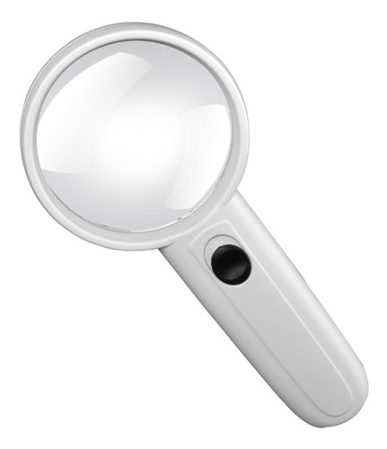 [MG6B-5 TL348] Lupa de Mano 75mm 3x con Luz Led a Pilas 3 AAA (No incuye pilas)