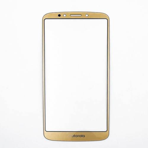 [GLA03224] Repuesto Glass Moto E5 Plus Dorado + OCA con Logo
