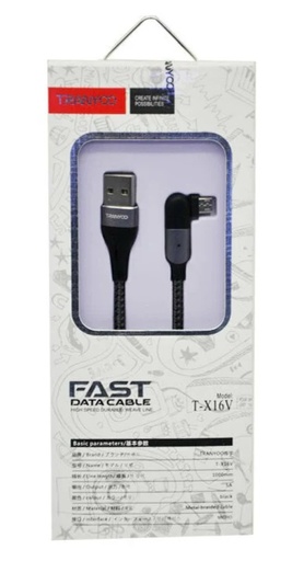 [6970791124015] Cable de Carga Rapida Tipo V8 Metalico 5A Tranyco T-X16V