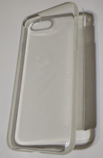 [104092] TPU Semi Rigido Transparente Royal Iphone 6 Plus Marco Blanco