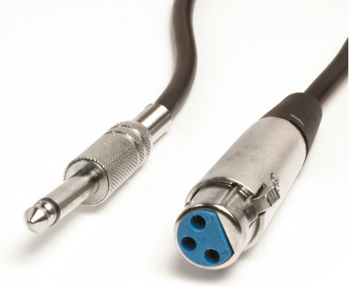 [CB181] Cable Canon Hembra a Plug 6.5 1,5m CB181