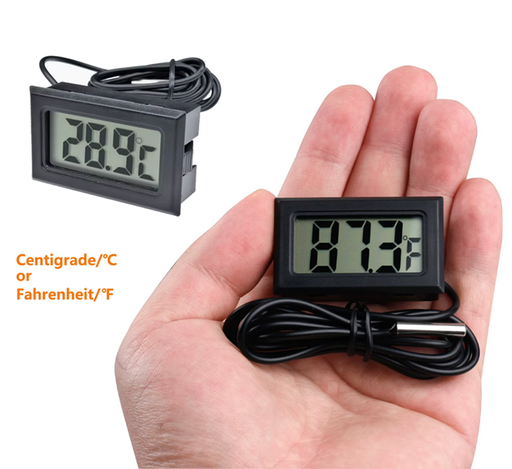 [TPM-10 DB197] Mini Termometro Digital con Sonda Externa a Pila (incluidas)