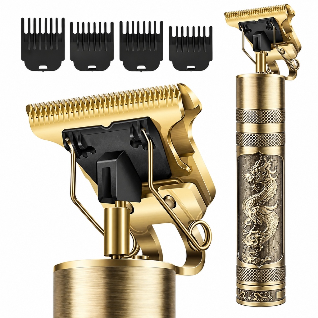 [260639 6978221505878 1503158848573] Corta Pelo Inalambrica Recargable Vintage Trimmer  T9