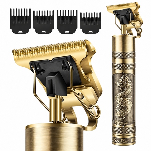 [260639 6978221505878 1503158848573] Corta Pelo Inalambrica Recargable Vintage Trimmer  T9