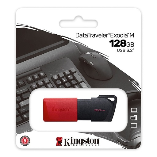 [740617326376] Pendrive 128gb Kingston DataTraveler Exodia M 3.2