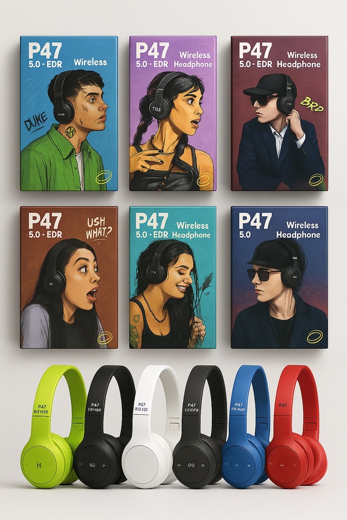 [503331] Auricular Bluetooth P47 5.0 Edicion Artistas Musicales
