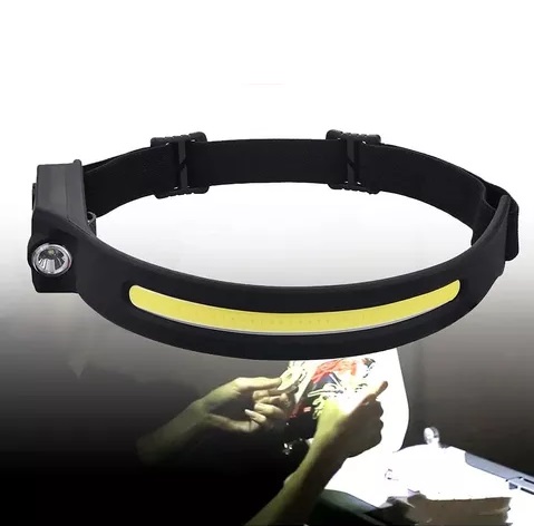 [503946 343870] Linterna Minera Recargable Usb Cob + Led con Sensor de Movimiento LX200