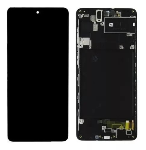 [504152] Modulo Samsung A71 / A715 con marco negro (ORIG Gold Edition)